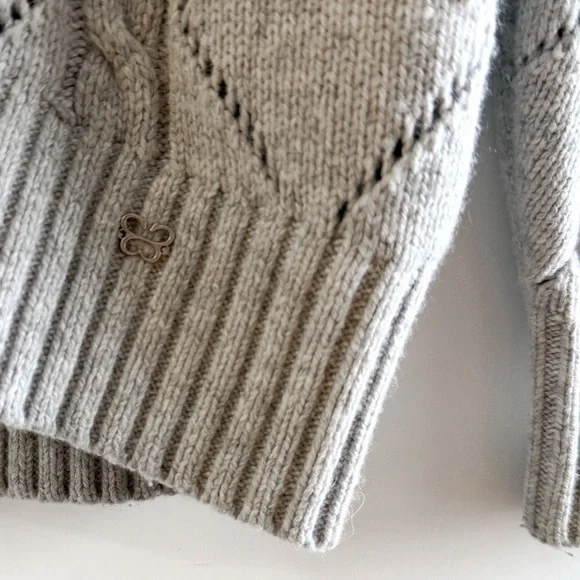 Sunday Best Pointelle Cable knit Wool Sweater - Picture 7 of 12